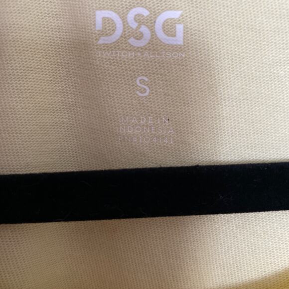 DSG Men's Yellow Crewneck Basic Tank Front Kangaroo Two Zipper Pocket Small NWOT - Picture 6 of 9